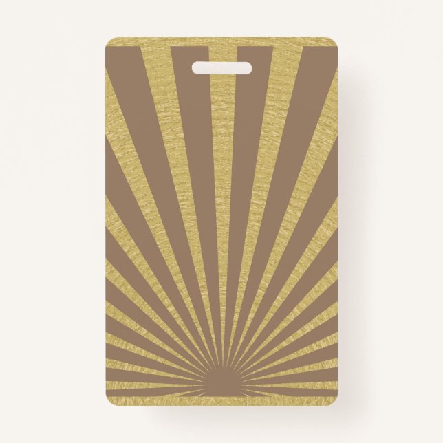 Sunburst stripes posters ID badge (Front)