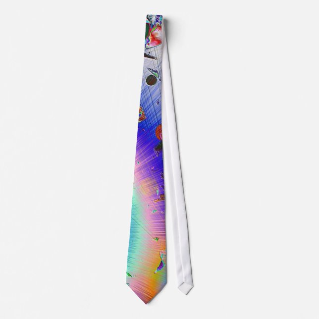 Sunburst White Frame Tie (Front)