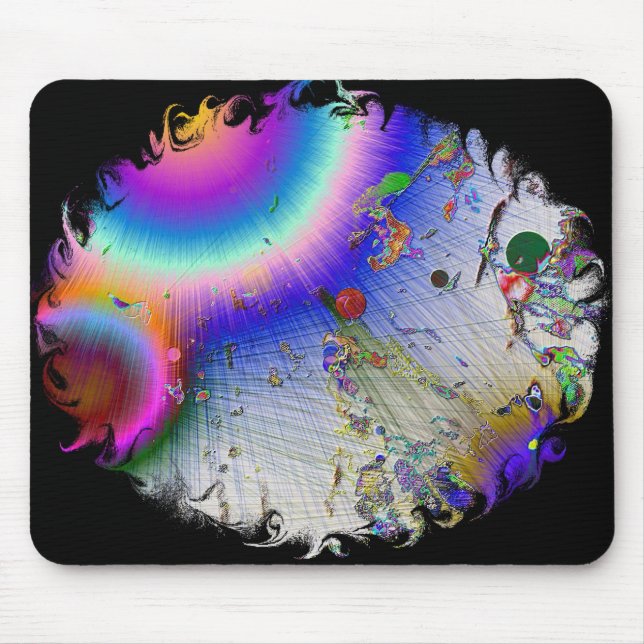 Sunburst with Oval Frame Mouse Mat (Front)