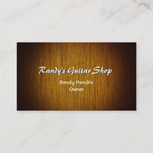 Sunburst Wood Minimal Custom Business Card