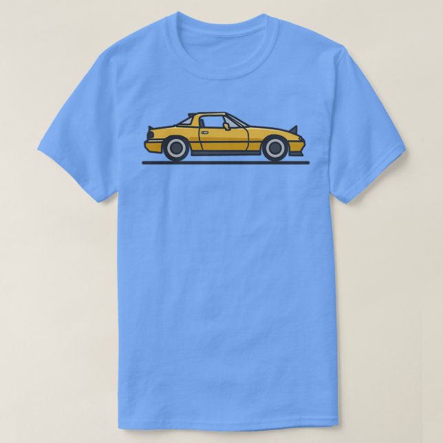 Sunburst yellow miata T-Shirt (Design Front)