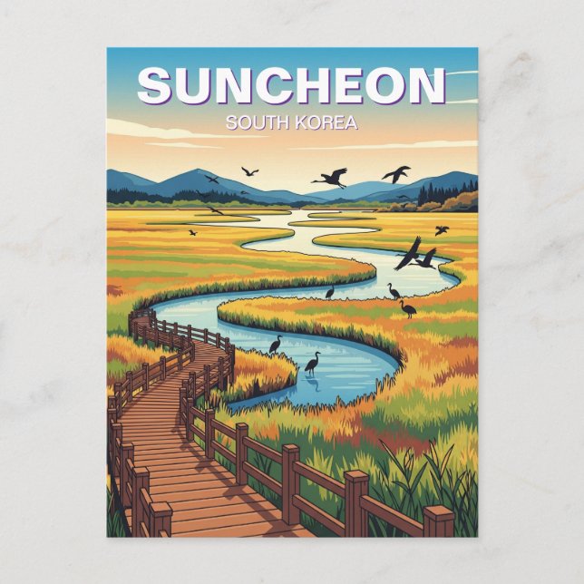 Suncheon South Korea Postcard (Front)