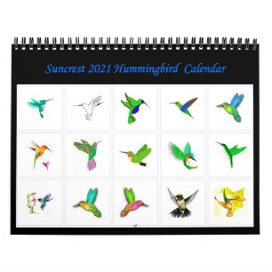 Suncrest 2021 Hummingbird Calendar
