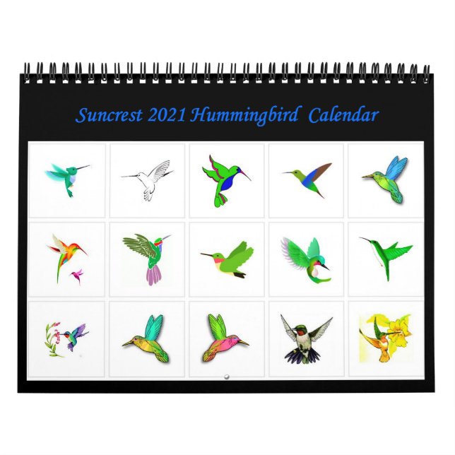Suncrest 2021 Hummingbird Calendar (Cover)