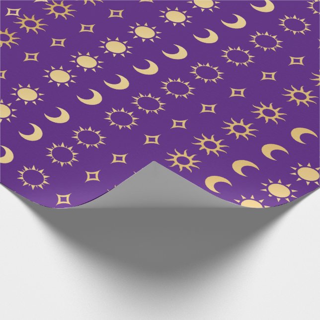 Sund and Moon Designer Wrapping Paper (Corner)