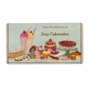 Sundae And Sweets Personalised Labels