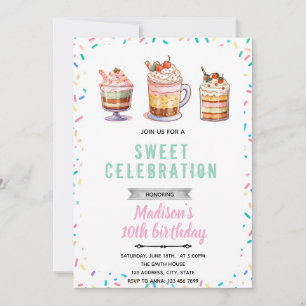 Sundae birthday party invitation