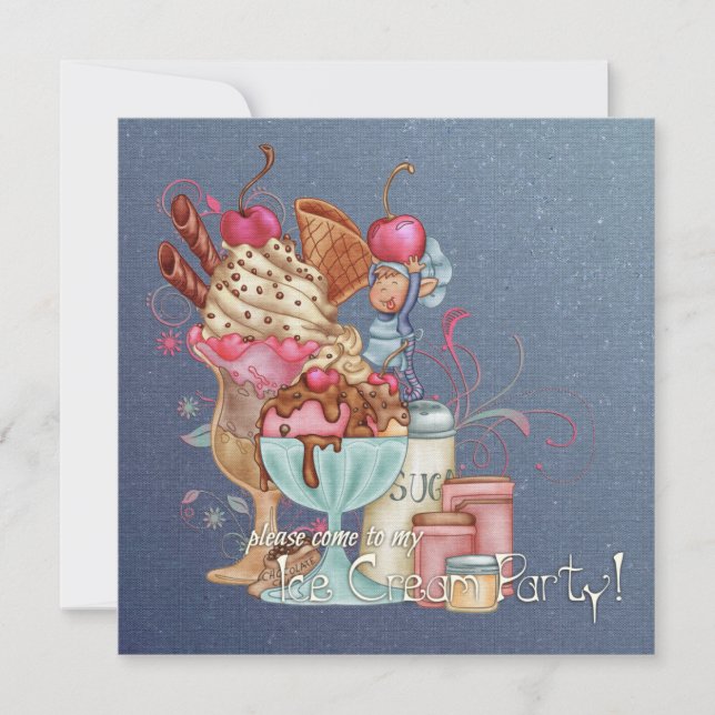 Sundae Chef Invitation (Front)