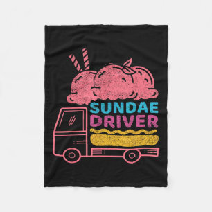 Sundae Driver Weed Strain  Fleece Blanket