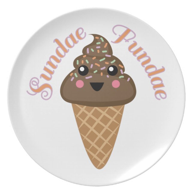 Sundae Fundae Plate (Front)