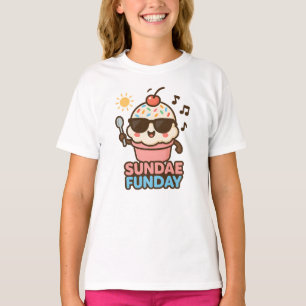Sundae Funday Ice Cream Shirt Cute Dessert Tee