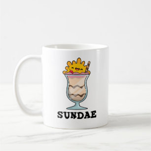 Sundae Funny Sunday Ice Cream Pun  Coffee Mug