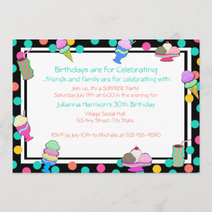 Sundae Shoppe Invite