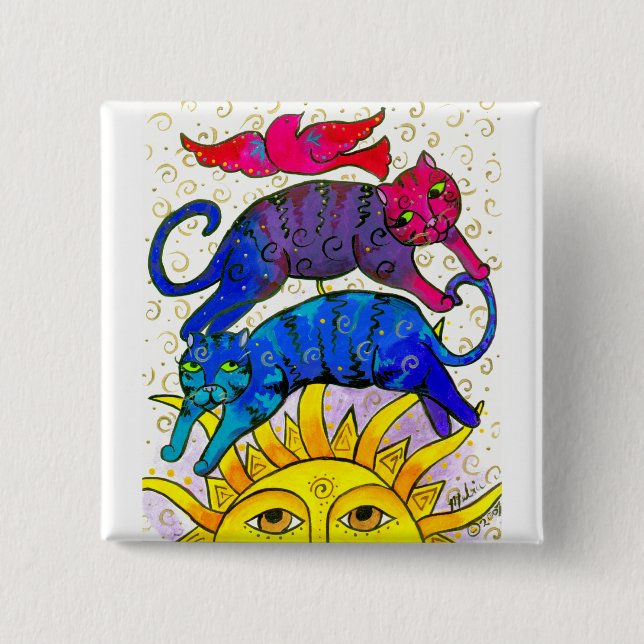 Sundance 15 Cm Square Badge (Front)