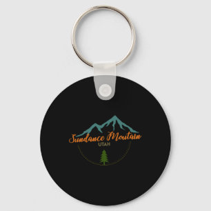 Sundance Mountain Utah Adventure Skiing Snowboard Key Ring