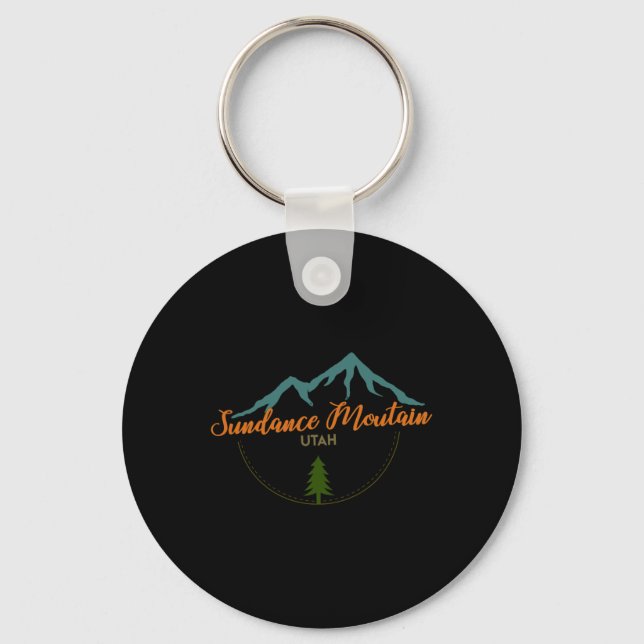 Sundance Mountain Utah Adventure Skiing Snowboard  Key Ring (Front)