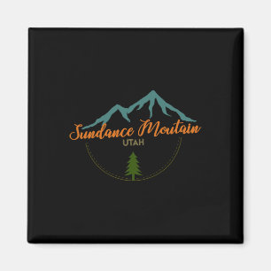 Sundance Mountain Utah Adventure Skiing Snowboard Magnet