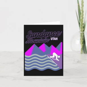 Sundance Mountain Utah Usa Ski Resort Snowboarding Card