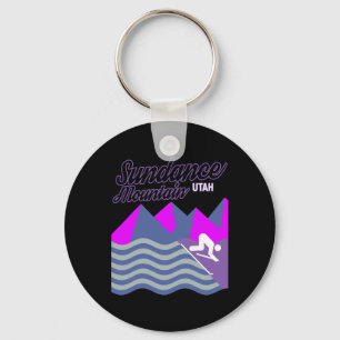 Sundance Mountain Utah Usa Ski Resort Snowboarding Key Ring