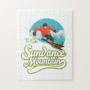 Sundance Mountains ski logo Jigsaw Puzzle