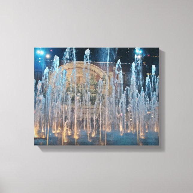 Sundance Square Chisholm Trail Mural Canvas Print (Front)