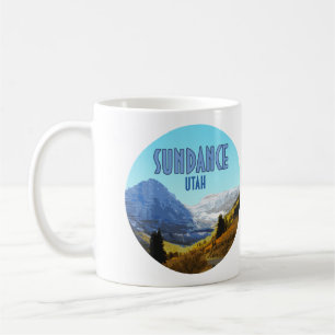 Sundance Utah Mountains Vintage Coffee Mug