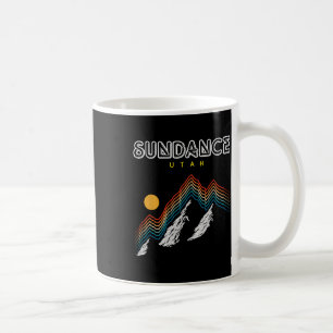 Sundance Utah - Usa Hiking And Climbing 1980s Retr Coffee Mug