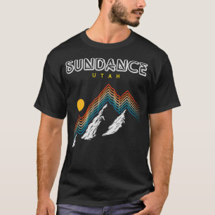 Sundance Utah USA hiking and climbing 1980s Retro  T-Shirt