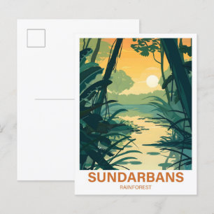 Sundarbans Rainforest India Bangladesh Travel Postcard