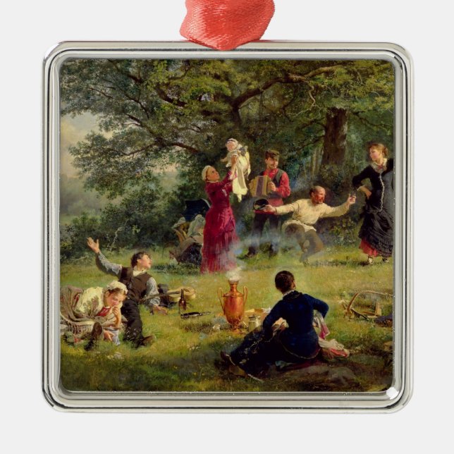 Sunday, 1884 metal tree decoration (Front)