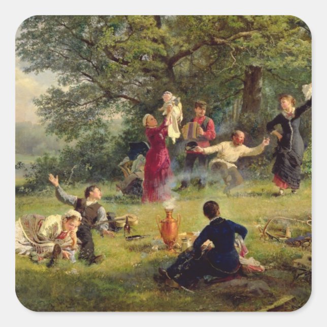 Sunday, 1884 square sticker (Front)