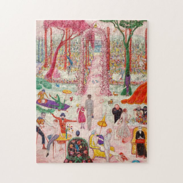 Sunday Afternoon in the Country, 1917 Jigsaw Puzzle (Vertical)