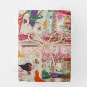 Sunday Afternoon in the Country Wrapping Paper Sheet