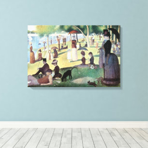 Sunday Afternoon, Island La Grande Jatte by Seurat Canvas Print