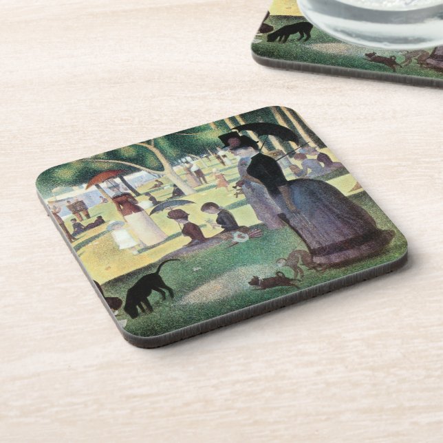 Sunday Afternoon, Island La Grande Jatte by Seurat Coaster (Left Side)