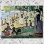 Sunday Afternoon, Island La Grande Jatte by Seurat Jigsaw Puzzle<br><div class="desc">A Sunday Afternoon on the Island of La Grande Jatte (1884) by Georges Seurat is a vintage pointillist post impressionist fine art urban landscape painting. A cityscape with families at the park. People eating lunch on picnics, families and their pet dogs relaxing and enjoying a sunny summer day in Paris...</div>