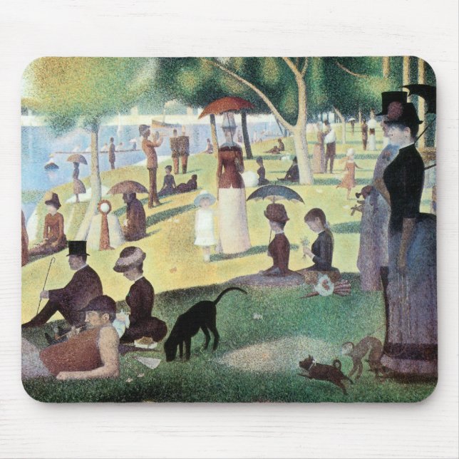 Sunday Afternoon, Island La Grande Jatte by Seurat Mouse Mat (Front)