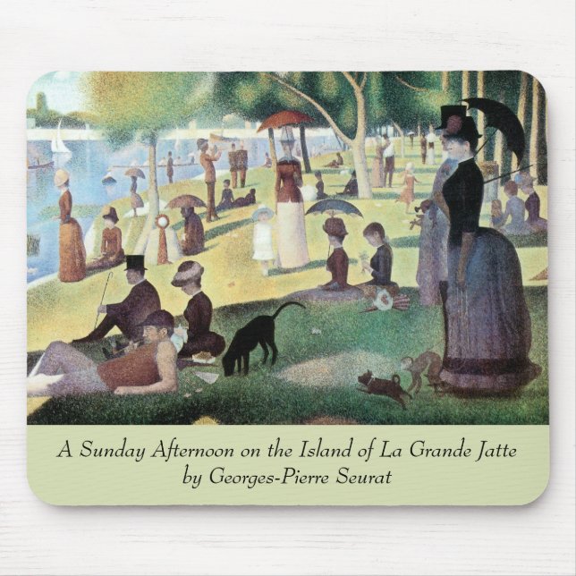 Sunday Afternoon, Island La Grande Jatte by Seurat Mouse Mat (Front)
