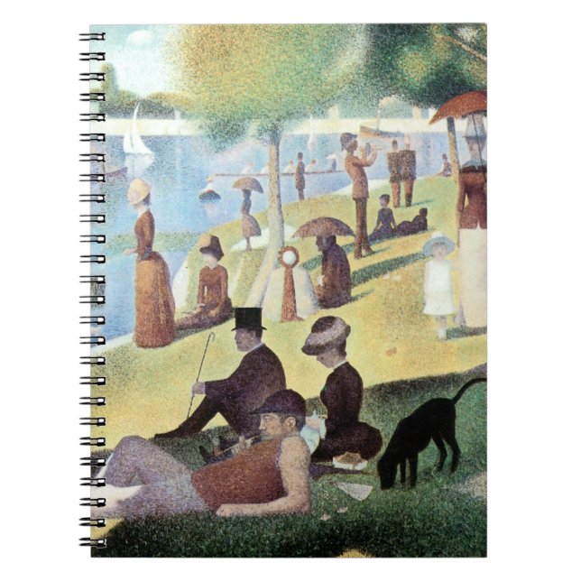 Sunday Afternoon, Island La Grande Jatte by Seurat Notebook (Front)