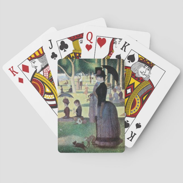 Sunday Afternoon, Island La Grande Jatte by Seurat Playing Cards (Back)