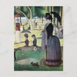 Sunday Afternoon, Island La Grande Jatte by Seurat Postcard