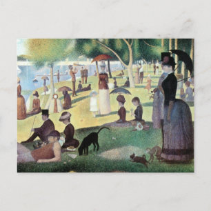 Sunday Afternoon, Island La Grande Jatte by Seurat Postcard