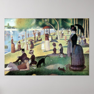 Sunday Afternoon, Island La Grande Jatte by Seurat Poster
