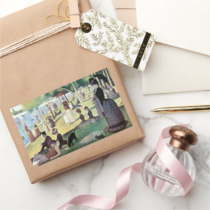 Sunday Afternoon, Island La Grande Jatte by Seurat Rectangular Sticker