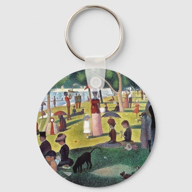 Sunday Afternoon La Grande Jatte - Georges Seuratt Key Ring (Front)