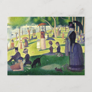 Sunday afternoon on La Grande by Georges Seurat Postcard