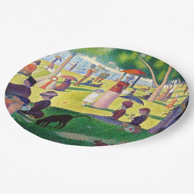 Sunday Afternoon On The Island Of La Grande Jatte Paper Plate (Angled)