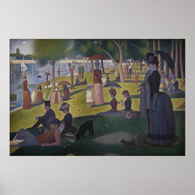Sunday Afternoon on the Island of La Grande Jatte Poster (Front)