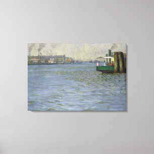 Sunday Atmosphere on the Elbe Canvas Print
