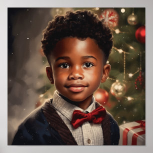 Sunday Best Christmas - Black Children Poster